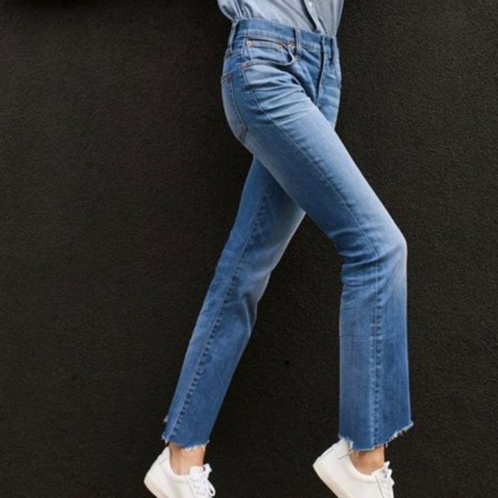 Madewell Cali demon boot destroyed hem size 25